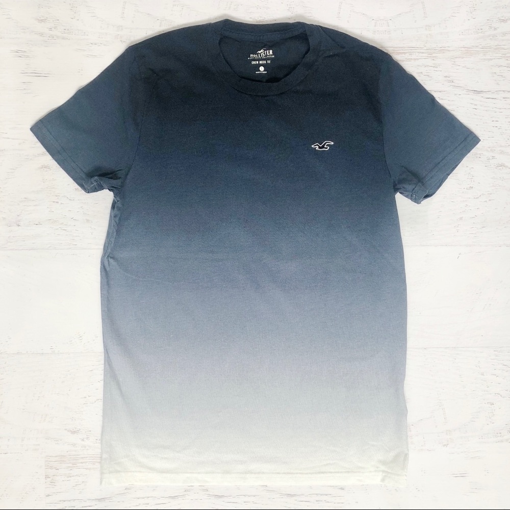 Navy Blue Ombré Hollister Tee Small